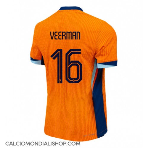 Maglie da calcio Olanda Joey Veerman #16 Prima Maglia Europei 2024 Manica Corta